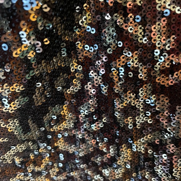 WHBM Leopard-Sequin Shift Dress - Size 8 - Picture 5 of 9